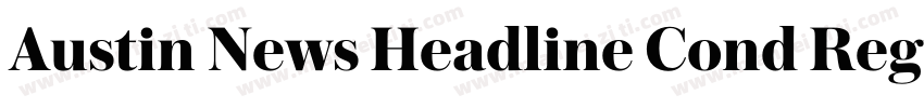 Austin News Headline Cond Regular字体转换